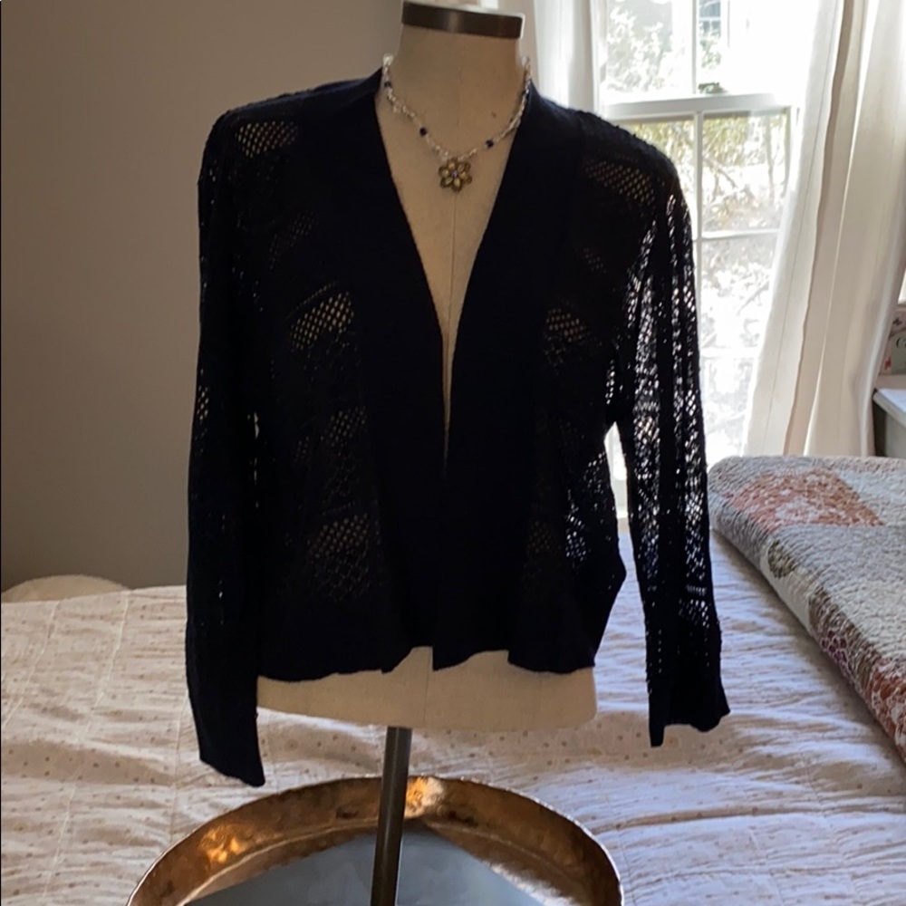 3/4 sleeve crop cardigan